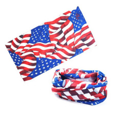 New Product usa Bandana Wholesale American Flag Customized Fishing Cycle Polyester Bandana